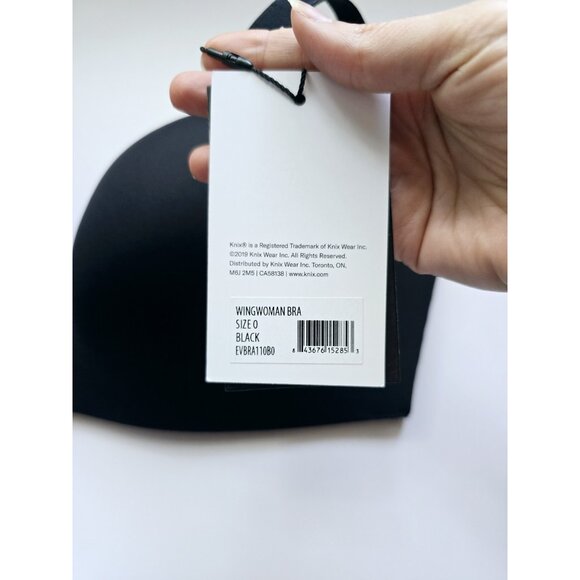 Knix Wing Woman Contour Black Wireless Lined Lightly Padded Molded Bra Size 0 XS - Picture 7 of 9